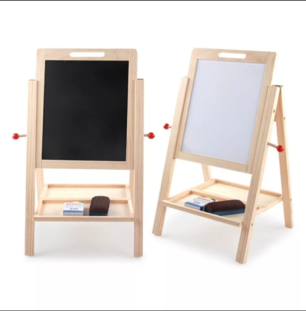 WHITE AND BLACK BOARD WITH STAND Learning Toys Pakistan