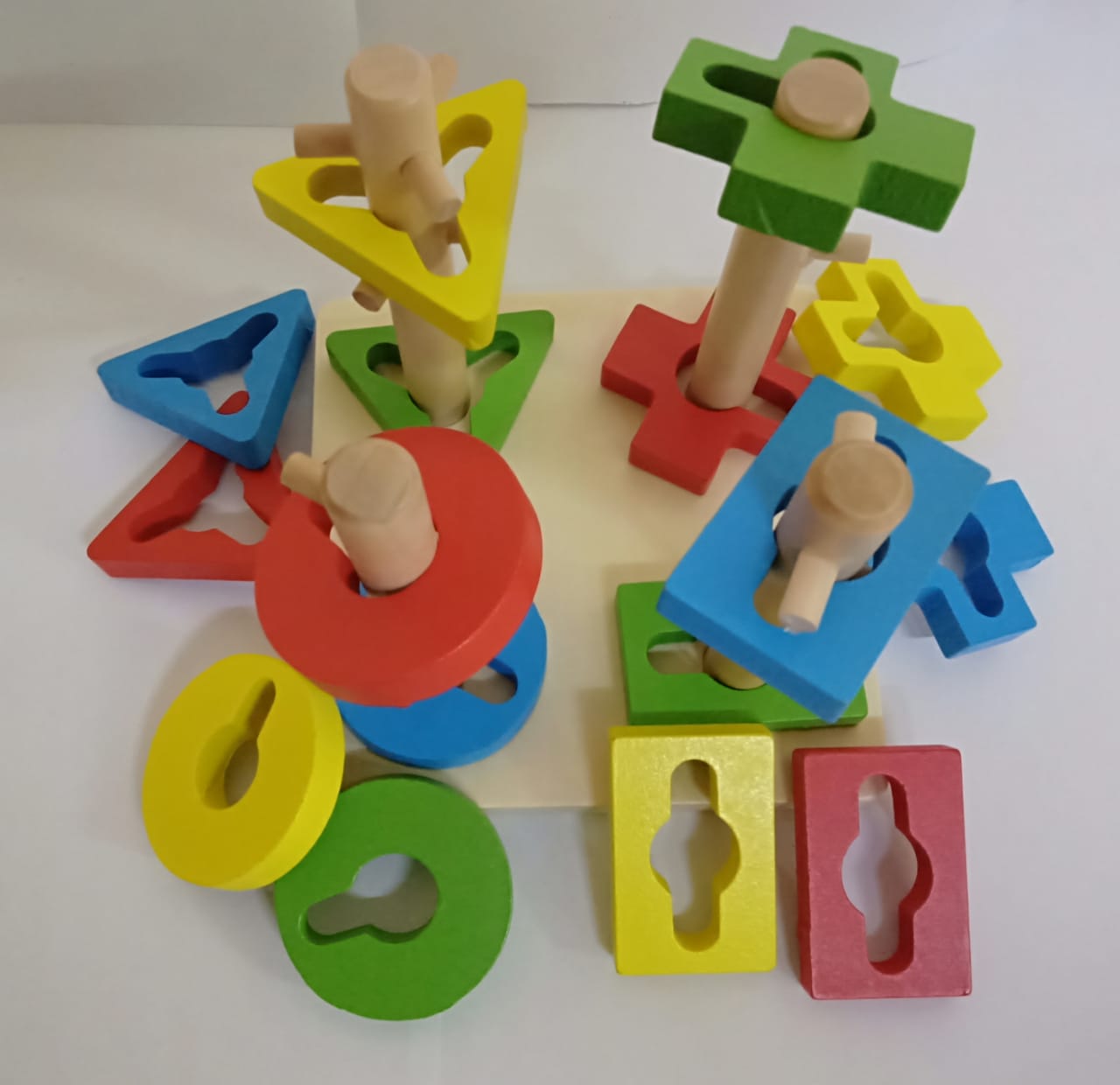 Wooden Four Sets Column - Learning Toys Pakistan