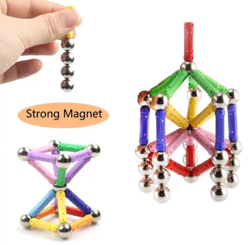 magnetic balls and rods building blocks