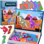 magnetic dinosaur book with patterns for kids