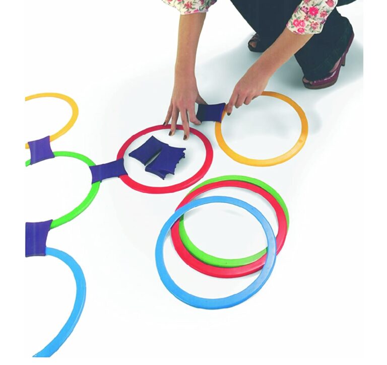 Hopscotch Rings With Twister – 13 Pvc Rings - Learning Toys Pakistan