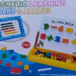 magnetic learning board with abacus