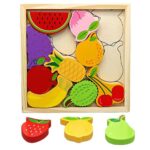 3D Wooden Chunky Fruits
