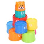 baby infant colorful stacking cups with letters and numbers