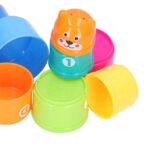 baby infant colorful stacking cups with letters and numbers