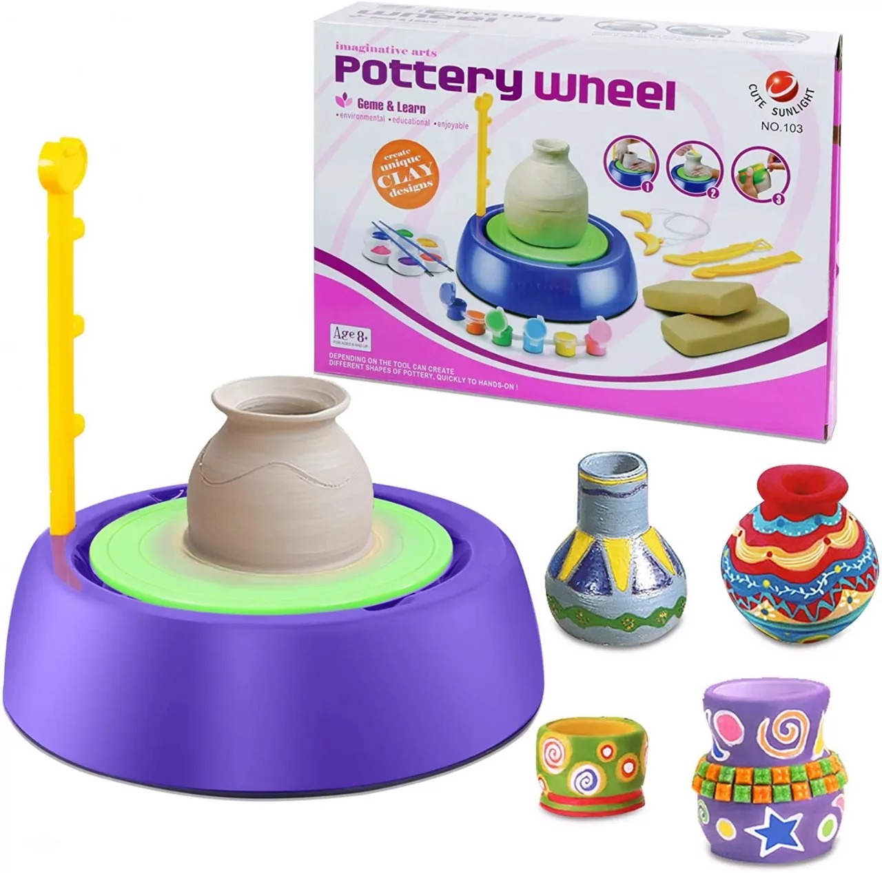 Pottery Wheel Handicraft Art Craft Painting Kit ( Art Craft )