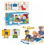 3 in 1 Creative Nut Combination Puzzle & Drill Assembling Construction – Paw Patrol - Image 2