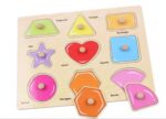 Knob Wooden Shapes Hand Grasp Board - Image 2