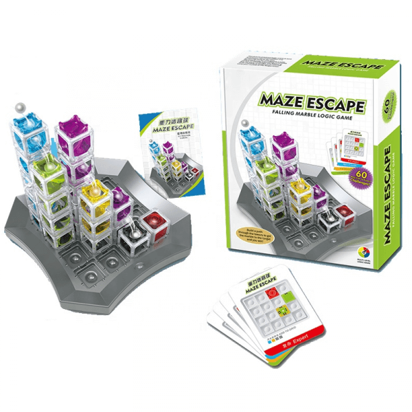 Maze Escape Falling Marble Logic Game – 60 Challenges