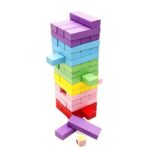 Colorful Wooden Jenga 48 Pieces - Image 2