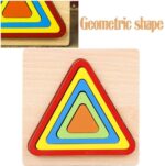 Geometric Triangle 3 D Wood Puzzle