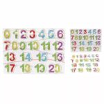 Knob Wooden Numbers Hand Grasp Board
