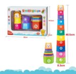 Stacking Cups Numbers & Letter – Hexagon 10 pieces - Image 2