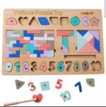 Mega Puzzles With Magnetic Numbers & Shapes