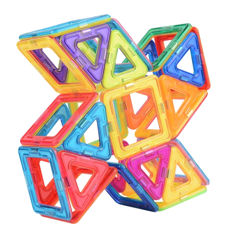Colorful Magnetic Tiles Construction Set 26 Pieces