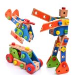 Nut Combination Assembling Wooden Toy