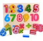 123 Cartoon Characters 3D wooden Board