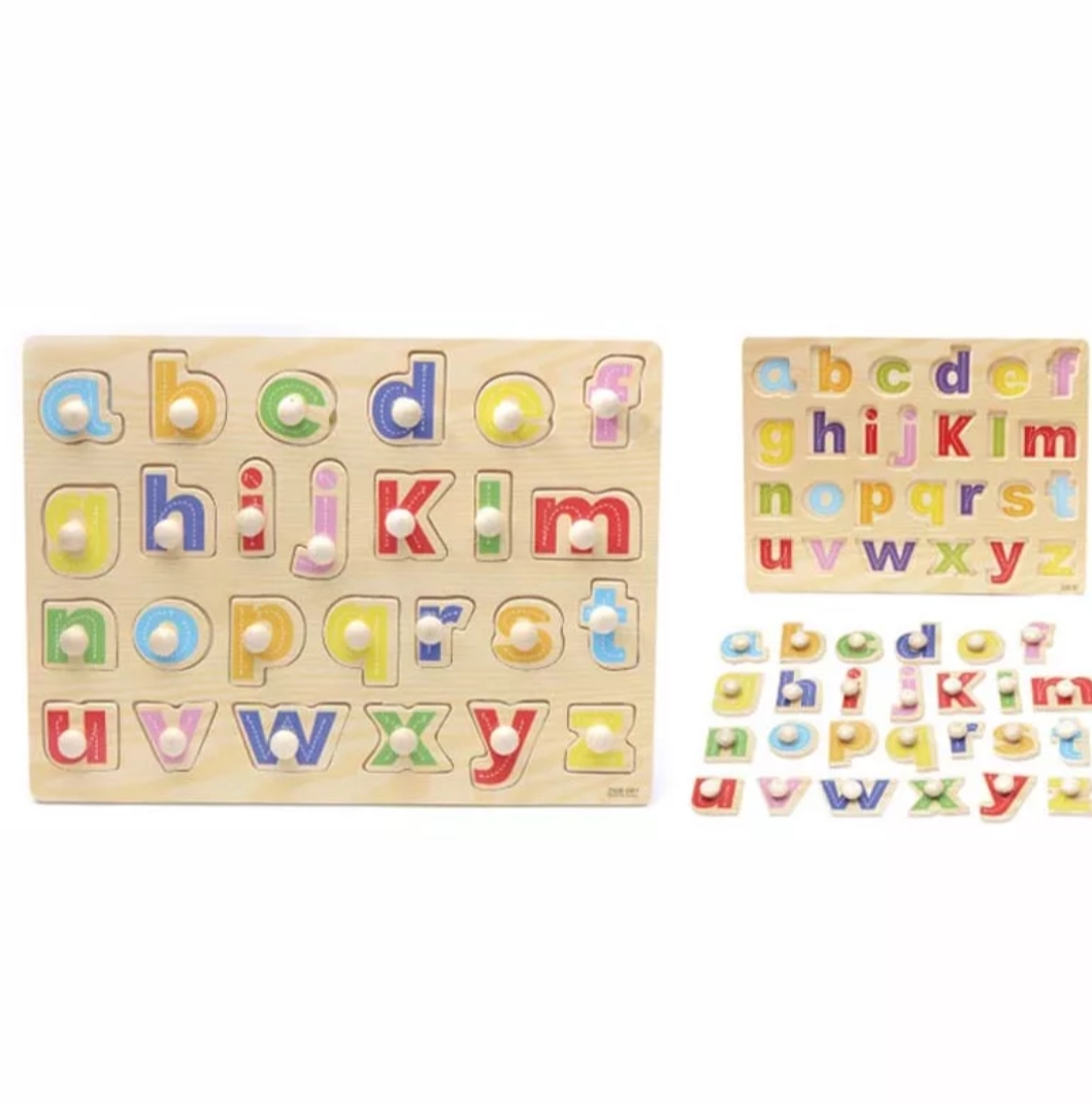 Knob Wooden Small Letter Hand Grasp Board