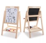 WHITE AND BLACK BOARD WITH STAND - Image 3