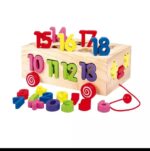 Wooden Number sorter pulling car - Image 8