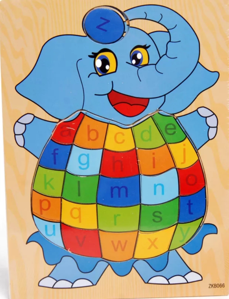 1 Elephant Wooden Board Letters - Image 1