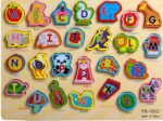 A To Z Wooden 3D Learning Board Large.