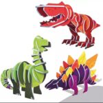DIY 3D Dinosaur Puzzle 35 Pieces – Stegosaurus - Image 2