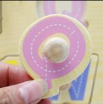 Knob Wooden Capital Letter Hand Grasp Board - Image 6