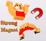 Wooden Stacking And Balancing With Magnetic Bear Changing Clothes - Image 2