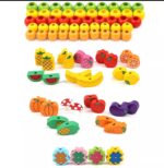 Wooden Fruits And Vegetables For Lacing And Threading - Image 6