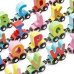 Alphabets Wooden Strong Strength Magnetic Train 27 Pieces - Image 8