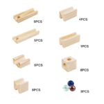 Onshine Wooden Marble Run Building Blocks. - Image 4