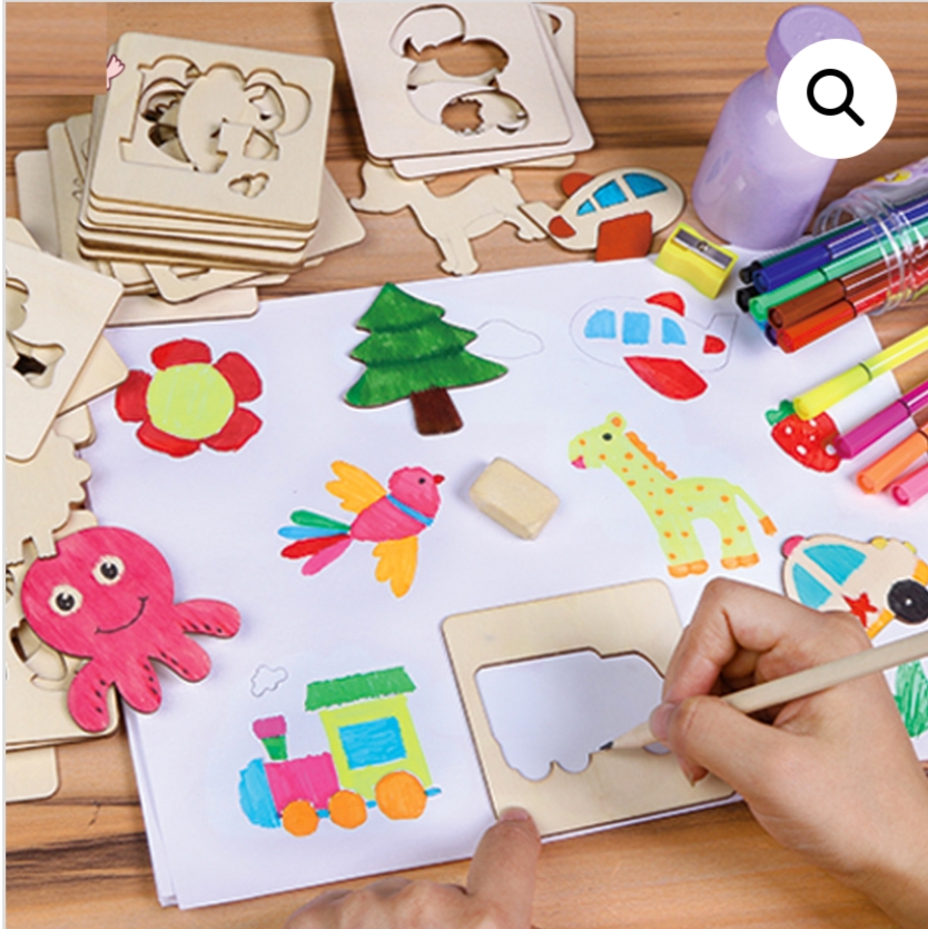 12 Little Painter Drawing And Painting Wooden Toy - Image 1