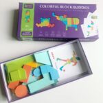 Wooden Colorful Blocks With 40 Patterns