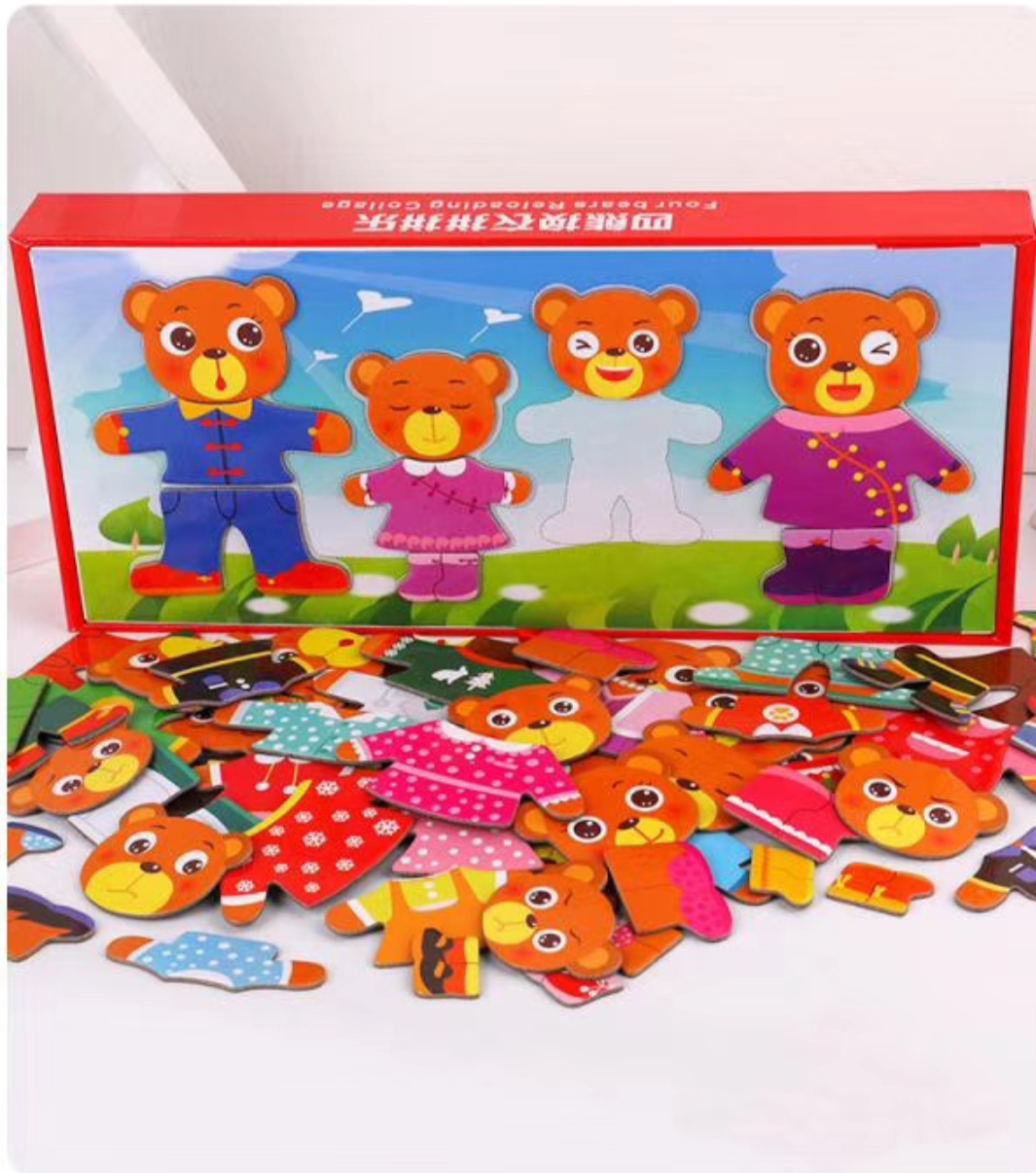 Family Magnetic Collage 72 Pieces