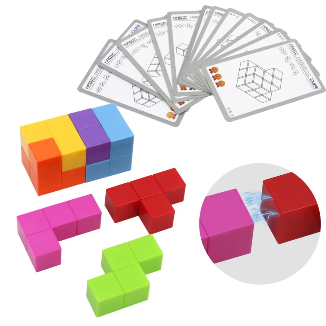Magic Magnetic Cube With 108 Challenges