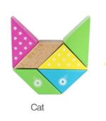 3D Wooden Magnetic Tangram Puzzle(CAT) - Image 3