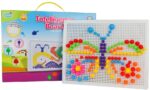 Colorful Mushroom Nails Pegboard Game - Image 7