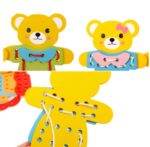 Bear Dress Lacing And Threading Game ( Art Craft Lacing ) - Image 2