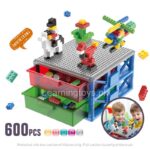 Lego Blocks With 2-Drawer Storage 600 Pieces - Image 2