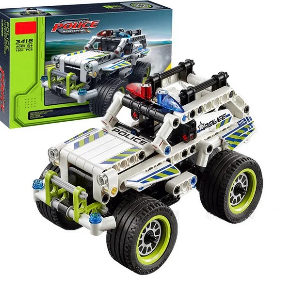 Tech Police Interceptor Bricks – 185 Pieces