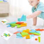 Wooden Colorful Blocks With 40 Patterns - Image 6