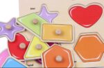 Knob Wooden Shapes Hand Grasp Board - Image 3