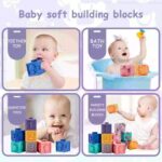 12 Pcs Soft Building Blocks for Baby – Animals & Shapes - Image 3