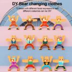 Wooden Stacking And Balancing With Magnetic Bear Changing Clothes - Image 3