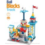 Building Blocks Maze Ball Track With Rotating Elevator
