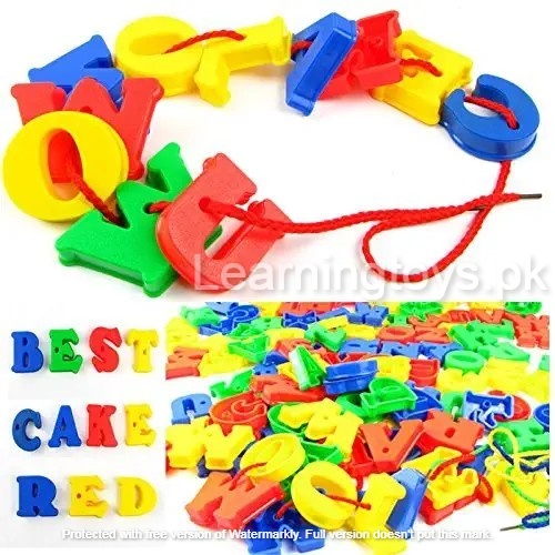 Alphabets Letter Lacing And Spelling(Large Size 120+Pieces)