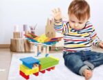 Wooden Stacking Colorful Building Blocks 102 Pieces - Image 3