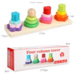 Wooden Four Column Tower