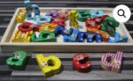 Multi color Wooden 3D Alphabet Tray - Image 2
